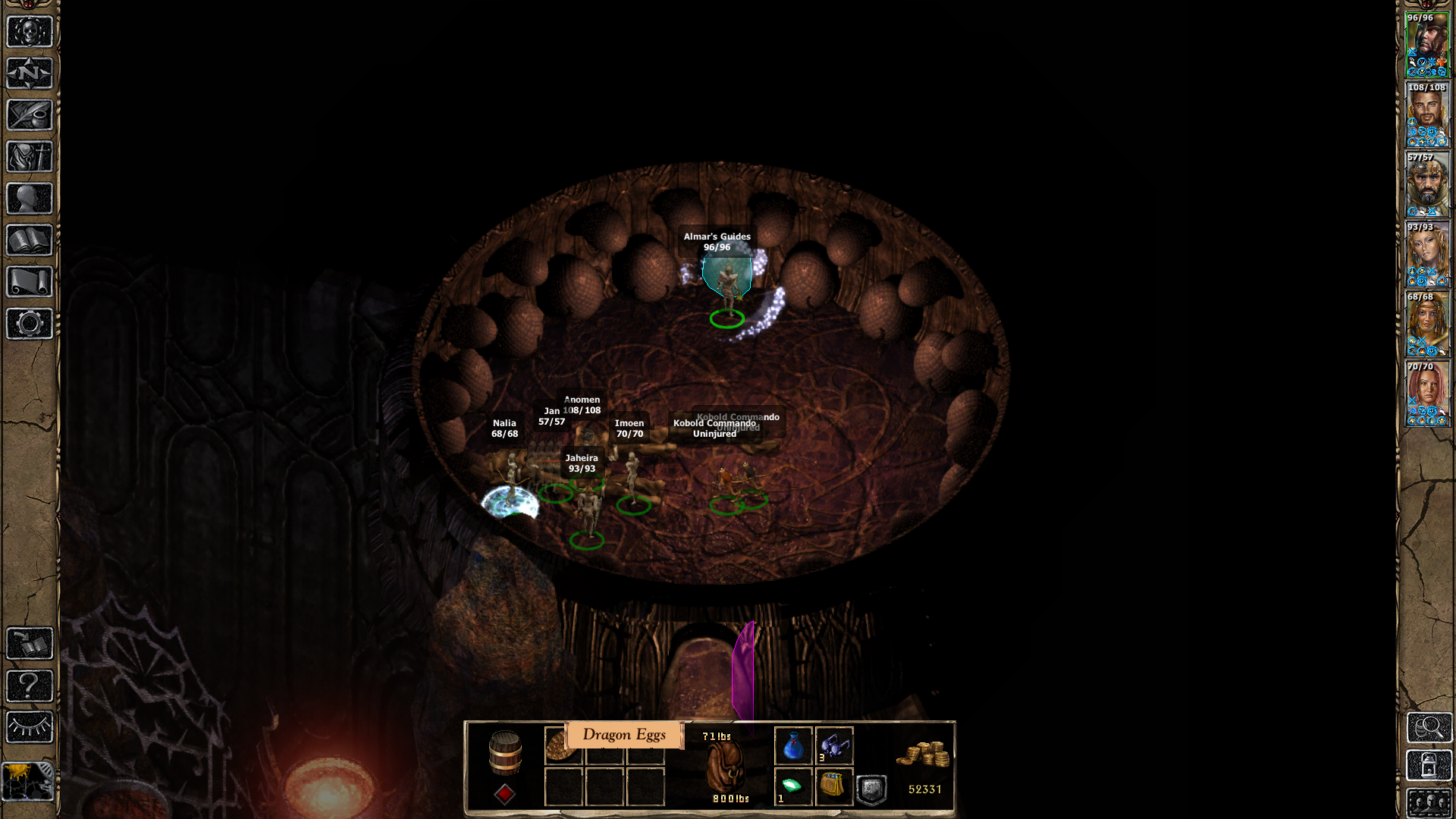 Adalons Eggs in Temple of Lolth